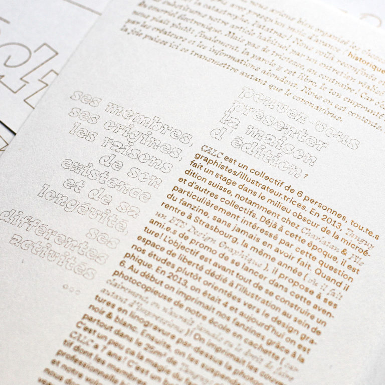 Calc édition — Voyages x un fanzine par mois