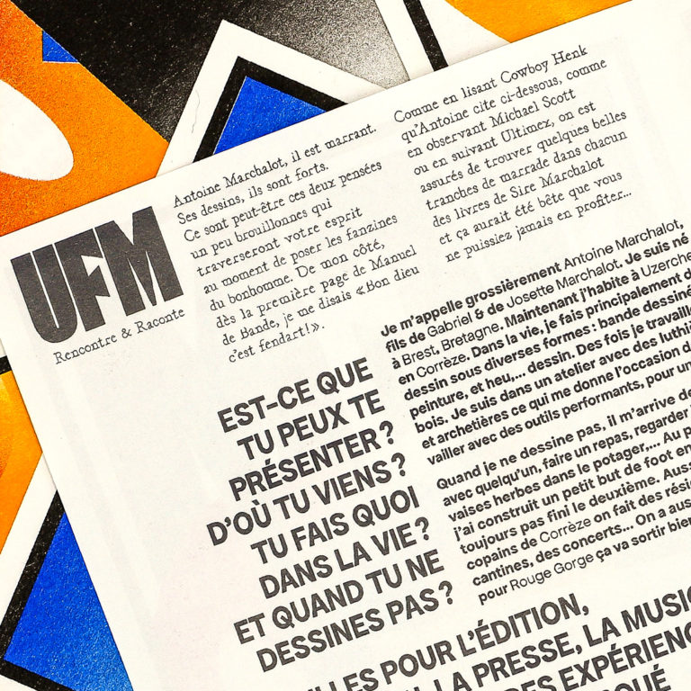 Antoine Marchalot x un fanzine par mois